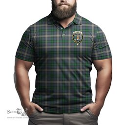 Scottish MacDowall Tartan Mens Polo Shirt with Family Crest Scottish Polo Shirt Scottish Plaid Tartan Plaid - ScotsTee - scotstee.com