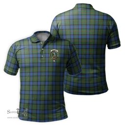Scottish MacLaren Ancient Tartan Mens Polo Shirt with Family Crest Scottish Polo Shirt Scottish Plaid Tartan Plaid - ScotsTee - scotstee.com