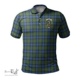 Scottish MacLaren Ancient Tartan Mens Polo Shirt with Family Crest Scottish Polo Shirt Scottish Plaid Tartan Plaid - ScotsTee - scotstee.com