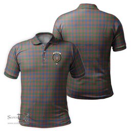 Scottish MacIntyre Ancient Tartan Mens Polo Shirt with Family Crest Scottish Polo Shirt Scottish Plaid Tartan Plaid - ScotsTee - scotstee.com