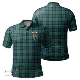 Scottish Graham of Menteith Ancient Tartan Mens Polo Shirt with Family Crest Scottish Polo Shirt Scottish Plaid Tartan Plaid - ScotsTee - scotstee.com