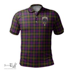 Scottish MacDonell of Glengarry Modern Tartan Mens Polo Shirt with Family Crest Scottish Polo Shirt Scottish Plaid Tartan Plaid - ScotsTee - scotstee.com