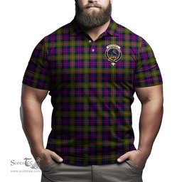 Scottish MacDonell of Glengarry Modern Tartan Mens Polo Shirt with Family Crest Scottish Polo Shirt Scottish Plaid Tartan Plaid - ScotsTee - scotstee.com