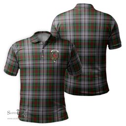 Scottish MacDuff Dress Tartan Mens Polo Shirt with Family Crest Scottish Polo Shirt Scottish Plaid Tartan Plaid - ScotsTee - scotstee.com