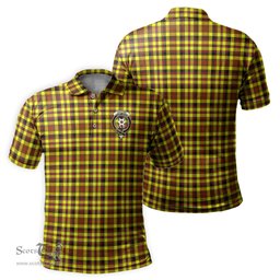 Scottish Jardine Modern Tartan Mens Polo Shirt with Family Crest Scottish Polo Shirt Scottish Plaid Tartan Plaid - ScotsTee - scotstee.com