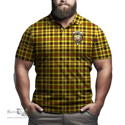 Scottish Jardine Modern Tartan Mens Polo Shirt with Family Crest Scottish Polo Shirt Scottish Plaid Tartan Plaid - ScotsTee - scotstee.com