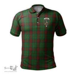 Scottish Maxwell Hunting Tartan Mens Polo Shirt with Family Crest Scottish Polo Shirt Scottish Plaid Tartan Plaid - ScotsTee - scotstee.com