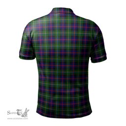 Scottish Malcolm Tartan Mens Polo Shirt with Family Crest Scottish Polo Shirt Scottish Plaid Tartan Plaid - ScotsTee - scotstee.com