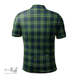 Scottish Spottiswood Tartan Mens Polo Shirt with Family Crest Scottish Polo Shirt Scottish Plaid Tartan Plaid - ScotsTee - scotstee.com