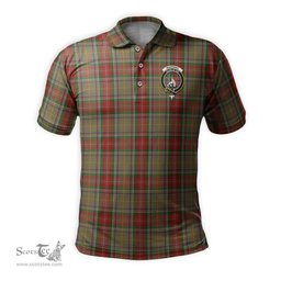 Scottish Muirhead Old Tartan Mens Polo Shirt with Family Crest Scottish Polo Shirt Scottish Plaid Tartan Plaid - ScotsTee - scotstee.com