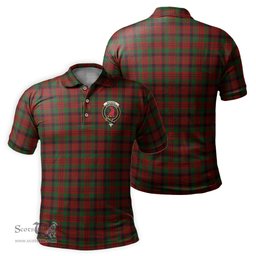Scottish MacNicol Tartan Mens Polo Shirt with Family Crest Scottish Polo Shirt Scottish Plaid Tartan Plaid - ScotsTee - scotstee.com
