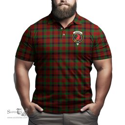 Scottish MacNicol Tartan Mens Polo Shirt with Family Crest Scottish Polo Shirt Scottish Plaid Tartan Plaid - ScotsTee - scotstee.com