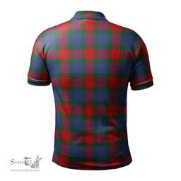 Scottish Mar Tartan Mens Polo Shirt with Family Crest Scottish Polo Shirt Scottish Plaid Tartan Plaid - ScotsTee - scotstee.com
