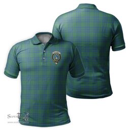 Scottish Montgomery Ancient Tartan Mens Polo Shirt with Family Crest Scottish Polo Shirt Scottish Plaid Tartan Plaid - ScotsTee - scotstee.com