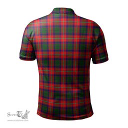 Scottish Riddell Tartan Mens Polo Shirt with Family Crest Scottish Polo Shirt Scottish Plaid Tartan Plaid - ScotsTee - scotstee.com