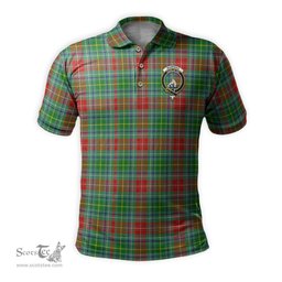 Scottish Muirhead Tartan Mens Polo Shirt with Family Crest Scottish Polo Shirt Scottish Plaid Tartan Plaid - ScotsTee - scotstee.com