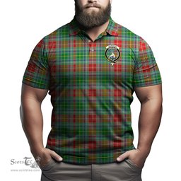 Scottish Muirhead Tartan Mens Polo Shirt with Family Crest Scottish Polo Shirt Scottish Plaid Tartan Plaid - ScotsTee - scotstee.com