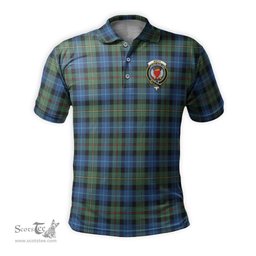 Scottish Smith Ancient Tartan Mens Polo Shirt with Family Crest Scottish Polo Shirt Scottish Plaid Tartan Plaid - ScotsTee - scotstee.com