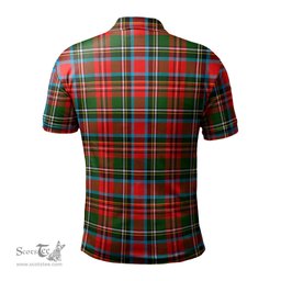 Scottish Stewart Royal Tartan Mens Polo Shirt with Family Crest Scottish Polo Shirt Scottish Plaid Tartan Plaid - ScotsTee - scotstee.com