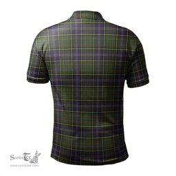 Scottish MacMillan Hunting Modern Tartan Mens Polo Shirt with Family Crest Scottish Polo Shirt Scottish Plaid Tartan Plaid - ScotsTee - scotstee.com