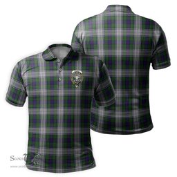 Scottish Murray of Atholl Dress Tartan Mens Polo Shirt with Family Crest Scottish Polo Shirt Scottish Plaid Tartan Plaid - ScotsTee - scotstee.com
