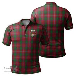 Scottish Rattray Tartan Mens Polo Shirt with Family Crest Scottish Polo Shirt Scottish Plaid Tartan Plaid - ScotsTee - scotstee.com