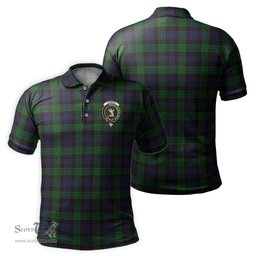 Scottish Stewart Old Tartan Mens Polo Shirt with Family Crest Scottish Polo Shirt Scottish Plaid Tartan Plaid - ScotsTee - scotstee.com