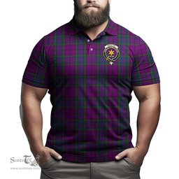 Scottish Wardlaw Tartan Mens Polo Shirt with Family Crest Scottish Polo Shirt Scottish Plaid Tartan Plaid - ScotsTee - scotstee.com