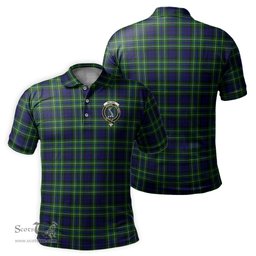 Scottish MacNeil of Colonsay Modern Tartan Mens Polo Shirt with Family Crest Scottish Polo Shirt Scottish Plaid Tartan Plaid - ScotsTee - scotstee.com