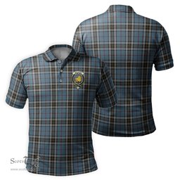 Scottish MacTavish Dress Tartan Mens Polo Shirt with Family Crest Scottish Polo Shirt Scottish Plaid Tartan Plaid - ScotsTee - scotstee.com