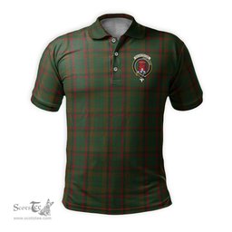 Scottish Macnaughton Hunting Tartan Mens Polo Shirt with Family Crest Scottish Polo Shirt Scottish Plaid Tartan Plaid - ScotsTee - scotstee.com