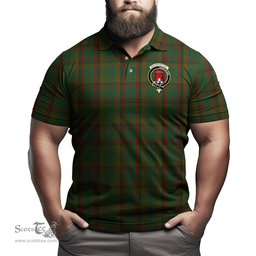 Scottish Macnaughton Hunting Tartan Mens Polo Shirt with Family Crest Scottish Polo Shirt Scottish Plaid Tartan Plaid - ScotsTee - scotstee.com