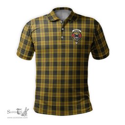 Scottish MacLeod Tartan Mens Polo Shirt with Family Crest Scottish Polo Shirt Scottish Plaid Tartan Plaid - ScotsTee - scotstee.com