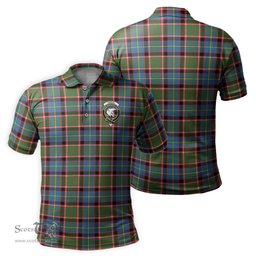 Scottish Norvel Tartan Mens Polo Shirt with Family Crest Scottish Polo Shirt Scottish Plaid Tartan Plaid - ScotsTee - scotstee.com