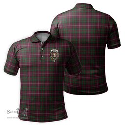 Scottish Stewart of Bute Hunting Tartan Mens Polo Shirt with Family Crest Scottish Polo Shirt Scottish Plaid Tartan Plaid - ScotsTee - scotstee.com