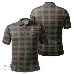 Scottish Scott Brown Ancient Tartan Mens Polo Shirt with Family Crest Scottish Polo Shirt Scottish Plaid Tartan Plaid - ScotsTee - scotstee.com