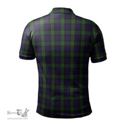 Scottish Nicolson Green Hunting Tartan Mens Polo Shirt with Family Crest Scottish Polo Shirt Scottish Plaid Tartan Plaid - ScotsTee - scotstee.com