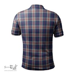 Scottish Stewart of Appin Hunting Dress Tartan Mens Polo Shirt with Family Crest Scottish Polo Shirt Scottish Plaid Tartan Plaid - ScotsTee - scotstee.com