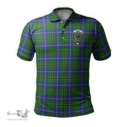Scottish Turnbull Hunting Tartan Mens Polo Shirt with Family Crest Scottish Polo Shirt Scottish Plaid Tartan Plaid - ScotsTee - scotstee.com