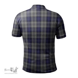Scottish Napier Tartan Mens Polo Shirt with Family Crest Scottish Polo Shirt Scottish Plaid Tartan Plaid - ScotsTee - scotstee.com