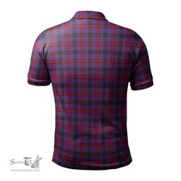 Scottish Montgomery Modern Tartan Mens Polo Shirt with Family Crest Scottish Polo Shirt Scottish Plaid Tartan Plaid - ScotsTee - scotstee.com