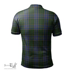 Scottish MacMillan Hunting Tartan Mens Polo Shirt with Family Crest Scottish Polo Shirt Scottish Plaid Tartan Plaid - ScotsTee - scotstee.com