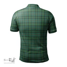 Scottish Ross Hunting Ancient Tartan Mens Polo Shirt with Family Crest Scottish Polo Shirt Scottish Plaid Tartan Plaid - ScotsTee - scotstee.com