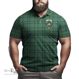 Scottish Ross Hunting Ancient Tartan Mens Polo Shirt with Family Crest Scottish Polo Shirt Scottish Plaid Tartan Plaid - ScotsTee - scotstee.com