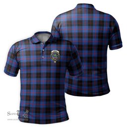Scottish Maule Tartan Mens Polo Shirt with Family Crest Scottish Polo Shirt Scottish Plaid Tartan Plaid - ScotsTee - scotstee.com