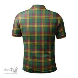 Scottish MacMillan Old Ancient Tartan Mens Polo Shirt with Family Crest Scottish Polo Shirt Scottish Plaid Tartan Plaid - ScotsTee - scotstee.com
