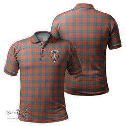 Scottish Robertson Ancient Tartan Mens Polo Shirt with Family Crest Scottish Polo Shirt Scottish Plaid Tartan Plaid - ScotsTee - scotstee.com