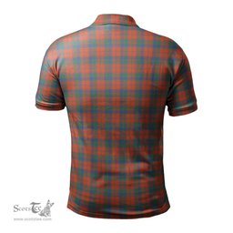 Scottish Robertson Ancient Tartan Mens Polo Shirt with Family Crest Scottish Polo Shirt Scottish Plaid Tartan Plaid - ScotsTee - scotstee.com