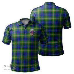 Scottish Maitland Tartan Mens Polo Shirt with Family Crest Scottish Polo Shirt Scottish Plaid Tartan Plaid - ScotsTee - scotstee.com