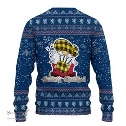 Scottish Barclay Dress Modern Clan Christmas Family Tartan Ugly Sweater with Funny Gnome Playing Bagpipes Scottish Plaid Tartan Plaid - ScotsTee - scotstee.com